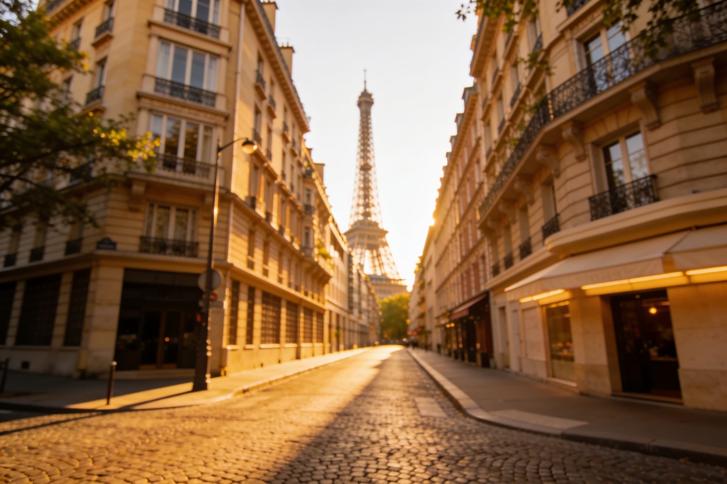 Avenue parisienne lors du tour Paris Essentiel